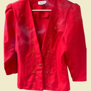 Vintage M. C. S. Red Blazer
